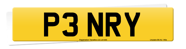 Registration number P3 NRY